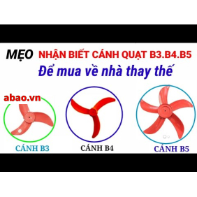 Cánh quạt B3-B4-B5