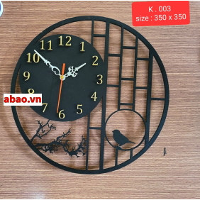 Đồng hồ treo tường nhiều kiểu dáng kích thước