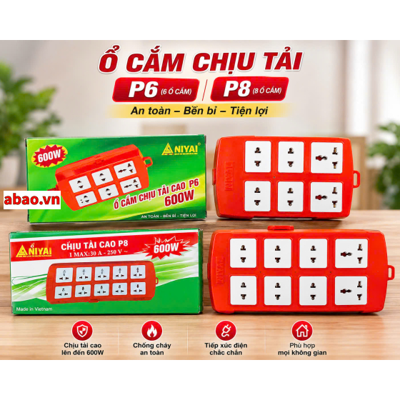 Ổ cắm cam chịu tải cao Nival 6000W