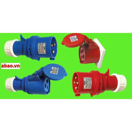 Combo phích+ổ cắm công nghiệp 3 chấu