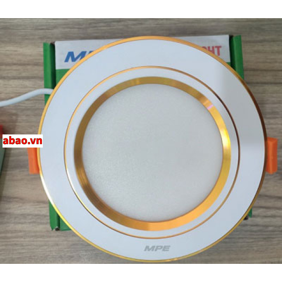 Đèn âm trần 9W viền màu