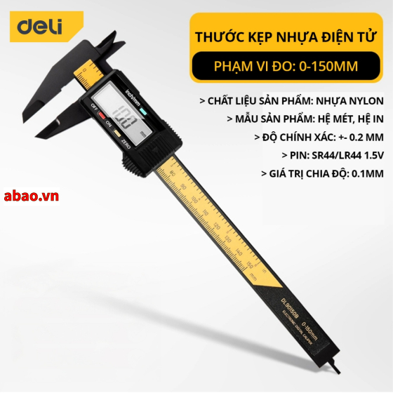 Thước cặp 1T5 (150mm) Deli
