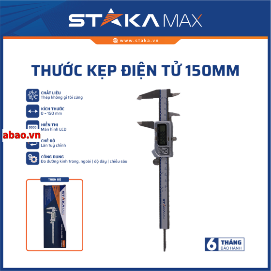 Thước kẹp điện tử 150mm STAKA MAX